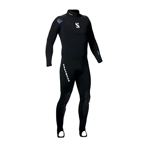 Premium Diving Wetsuit Full Body Steamer 1 mm (Black, L) for Men 068mb
