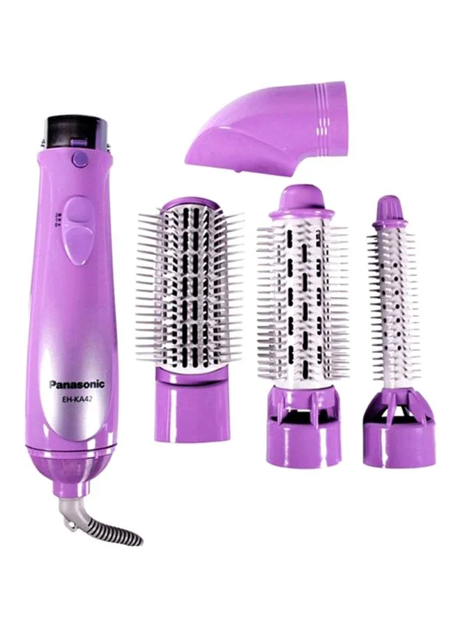Premium Hair Styler Multi-Function Hot Air Brush (Purple, 1 Piece) g695q
