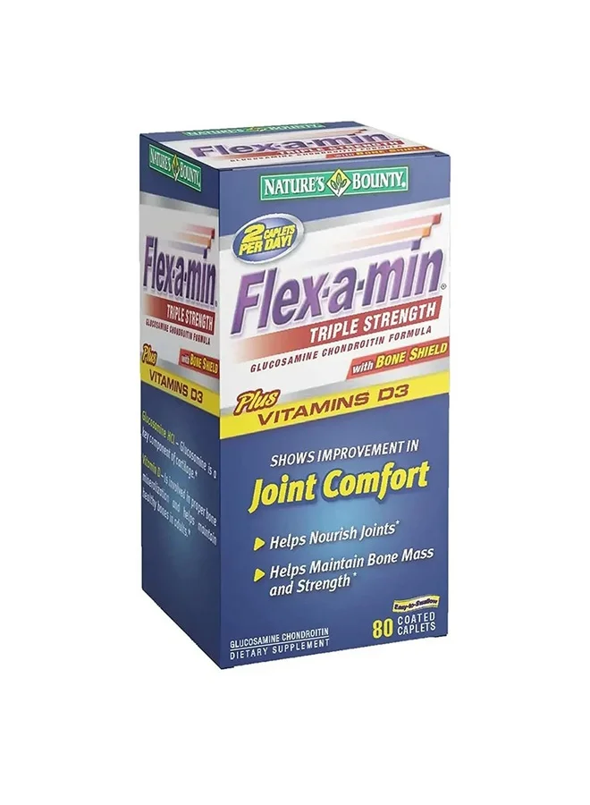 Nature's Bounty Flex-A-Min Triple Strength Joint Support Supplement (80 Tablets) lwm0d