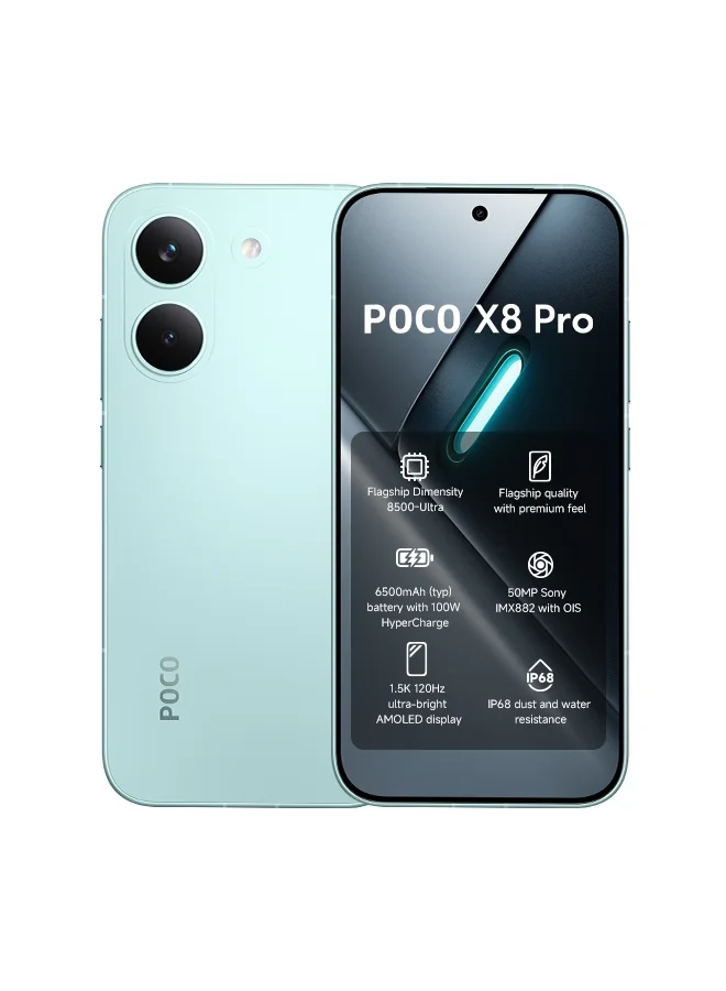 Premium 5G Smartphone Dual SIM 8GB RAM 256GB Storage High-Performance Mobile Device (Green, 6.59 inch) aa2fi