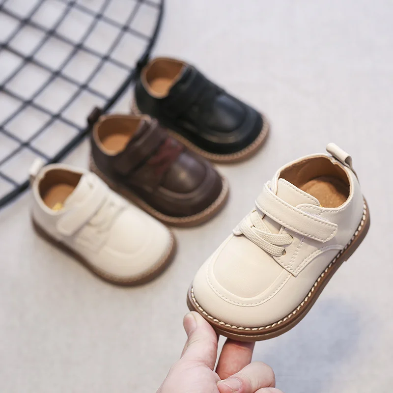 Shuai Pao Pao Baby Toddler Soft Sole Leather Walking Shoes Casual Sneakers (Unisex, 13 cm) ub4lv