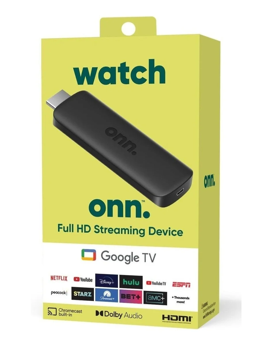 Premium Full HD Smart TV Streaming Stick with Voice Remote Control (1080p, Compact Dongle) tk6f4