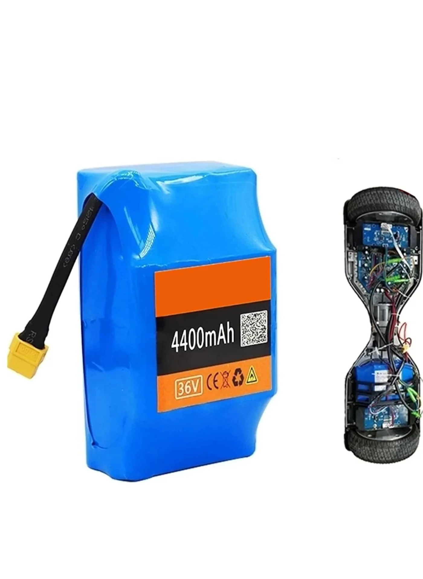 JAJEEK 36V 4.4Ah Lithium Battery Pack for Electric Scooters and Balancing Twist Cars (10S2P, XT60 Plug, 4400mAh) j8oap