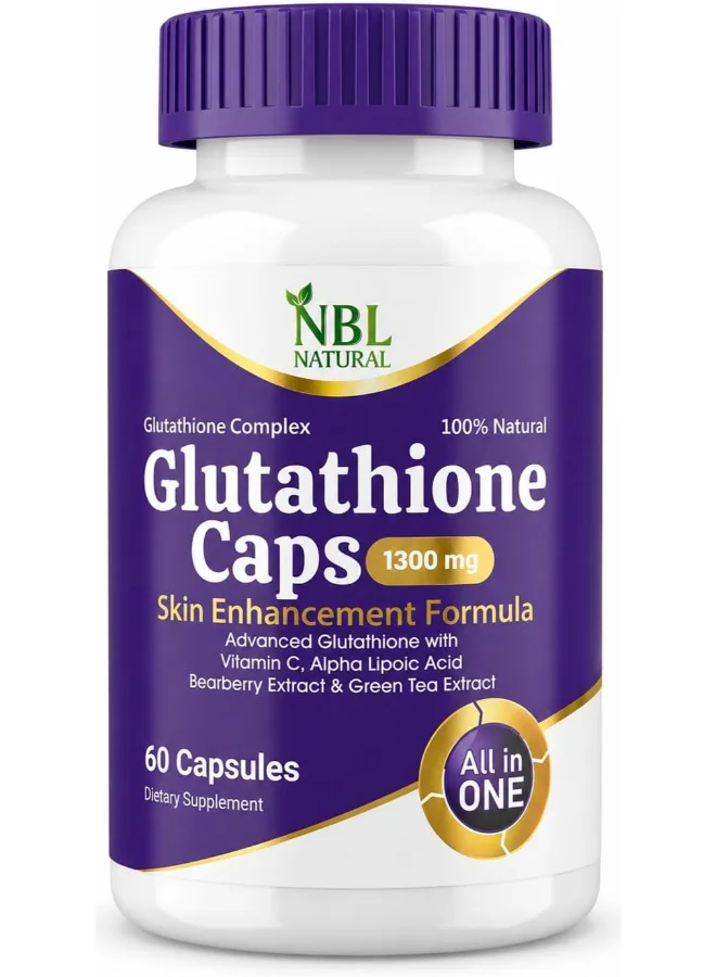 NBL Natural Advanced Glutathione Complex with Vitamin C Supplement (60 Capsules) yphjg