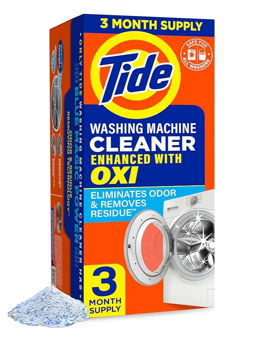 Premium Washing Machine Cleaner for Front and Top Loaders (Deep Cleaning Formula, 3 Count Pack) 02ynb