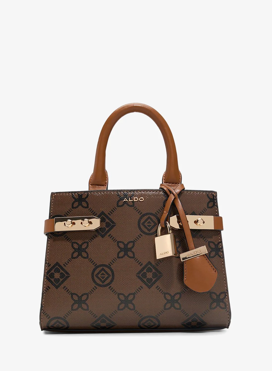 ALDO Lisbom Satchel Bag Premium Printed Handbag with Zip Closure for Women 60eaz