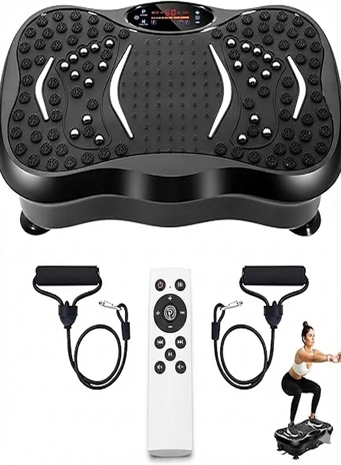 LIVVY Vibration Plate Exercise Machine Whole Body Fitness Platform with LED Display and Remote (150kg Capacity) w63wo