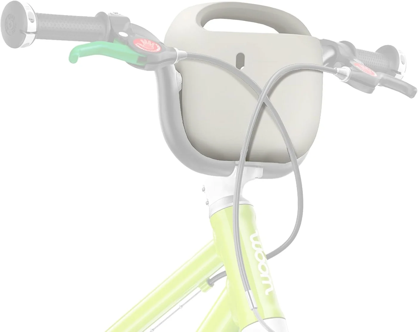 Premium Kids Bike Handlebar Basket - Lightweight BPA-Free EVA Storage Accessory for Children¡¯s Bicycles (Pebble Grey) kg8gv