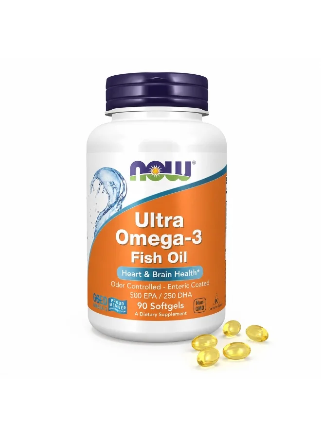 Premium Omega-3 Fish Oil Softgels with EPA and DHA for Heart and Brain Support (90 Count) sklk0