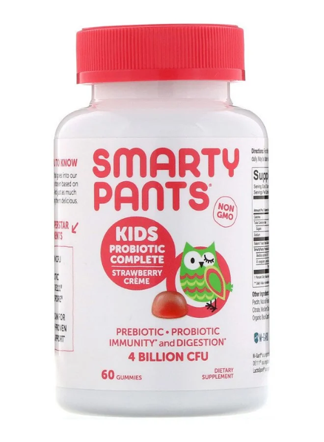 Probiotic Daily Supplement Gummies for Kids - Strawberry Creme Flavor (60 Count) ip4al