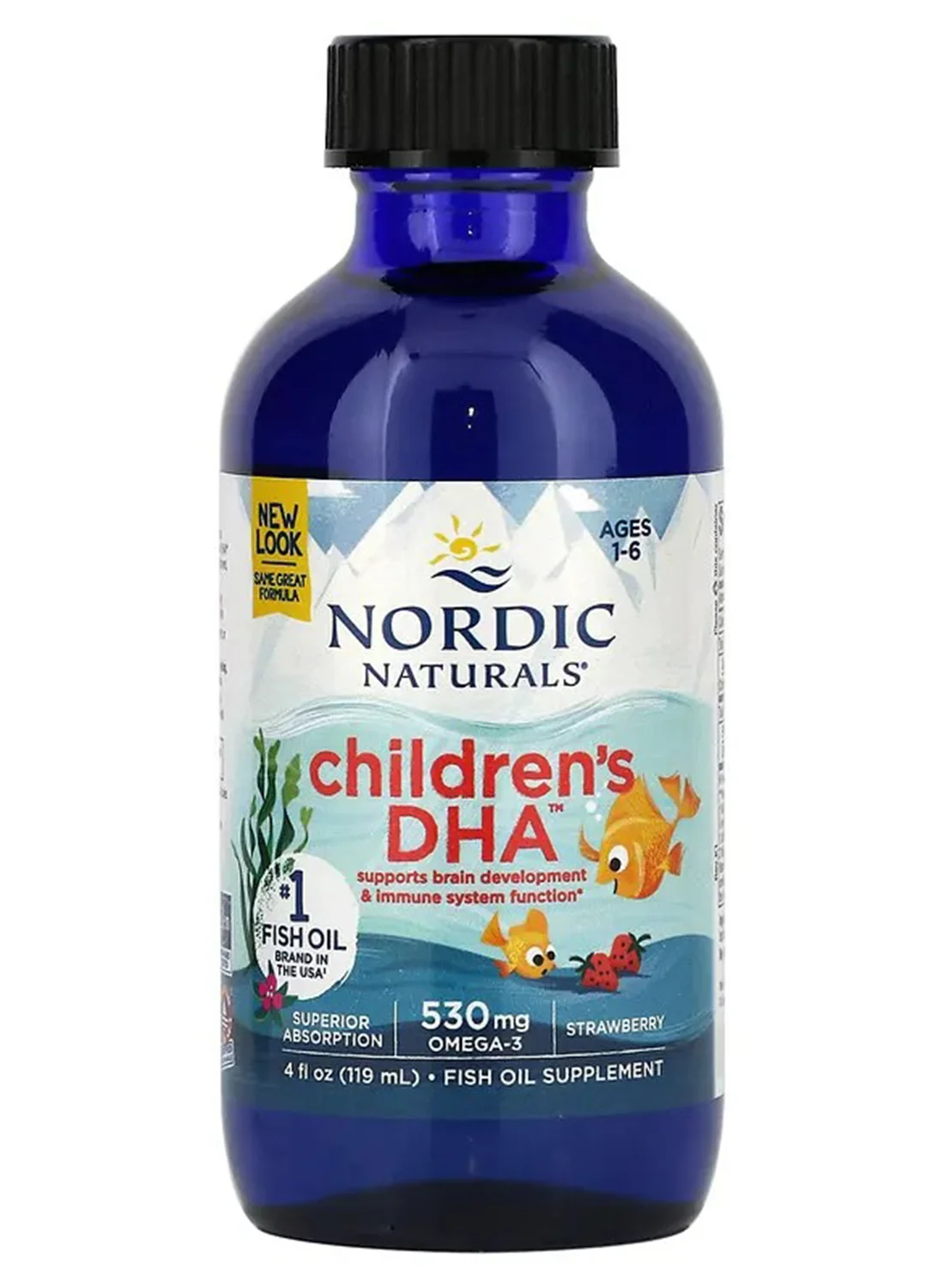 Premium Omega-3 DHA Supplement for Kids (118 mL) x57sw
