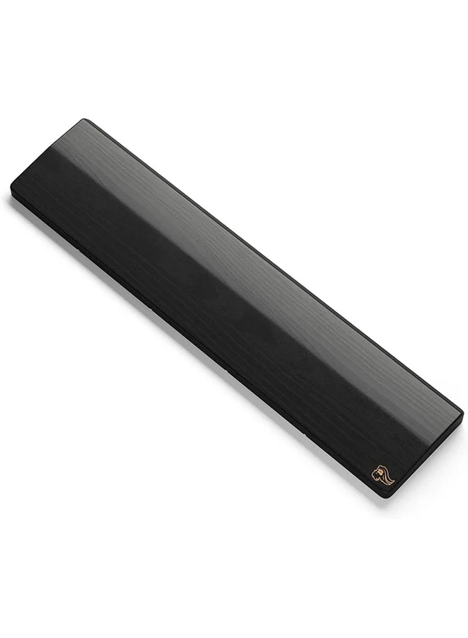 Premium Wooden Wrist Rest Ergonomic Palm Support for Mechanical Keyboards (Black, Full Size) yau4b