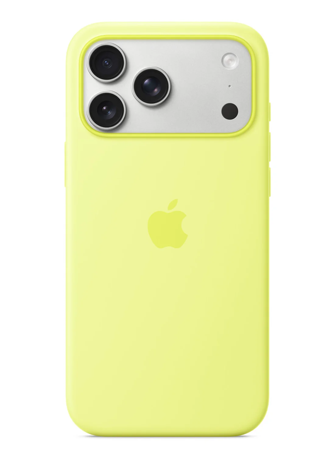 Premium Smart Silicone Protective Case for Smartphone 17 Pro Max Neon Yellow (1 Piece) zcrho