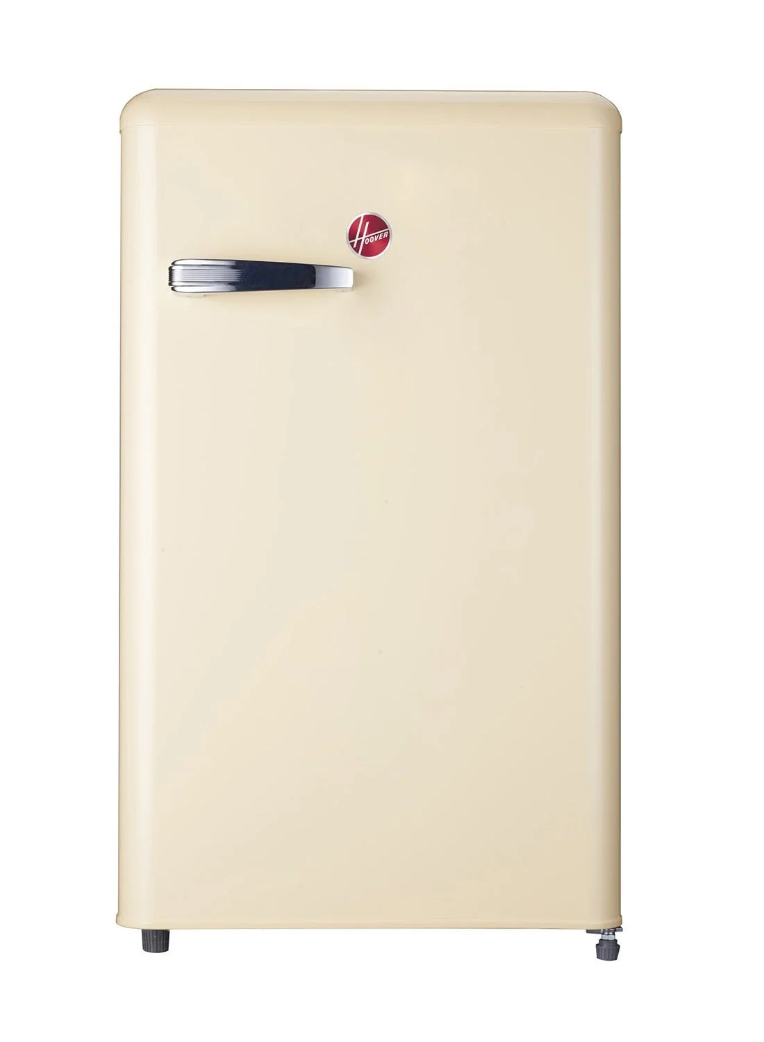 Retro Style Single Door Refrigerator Compact Freestanding Fridge with Freezer (Cream, 123 L) 17nhi