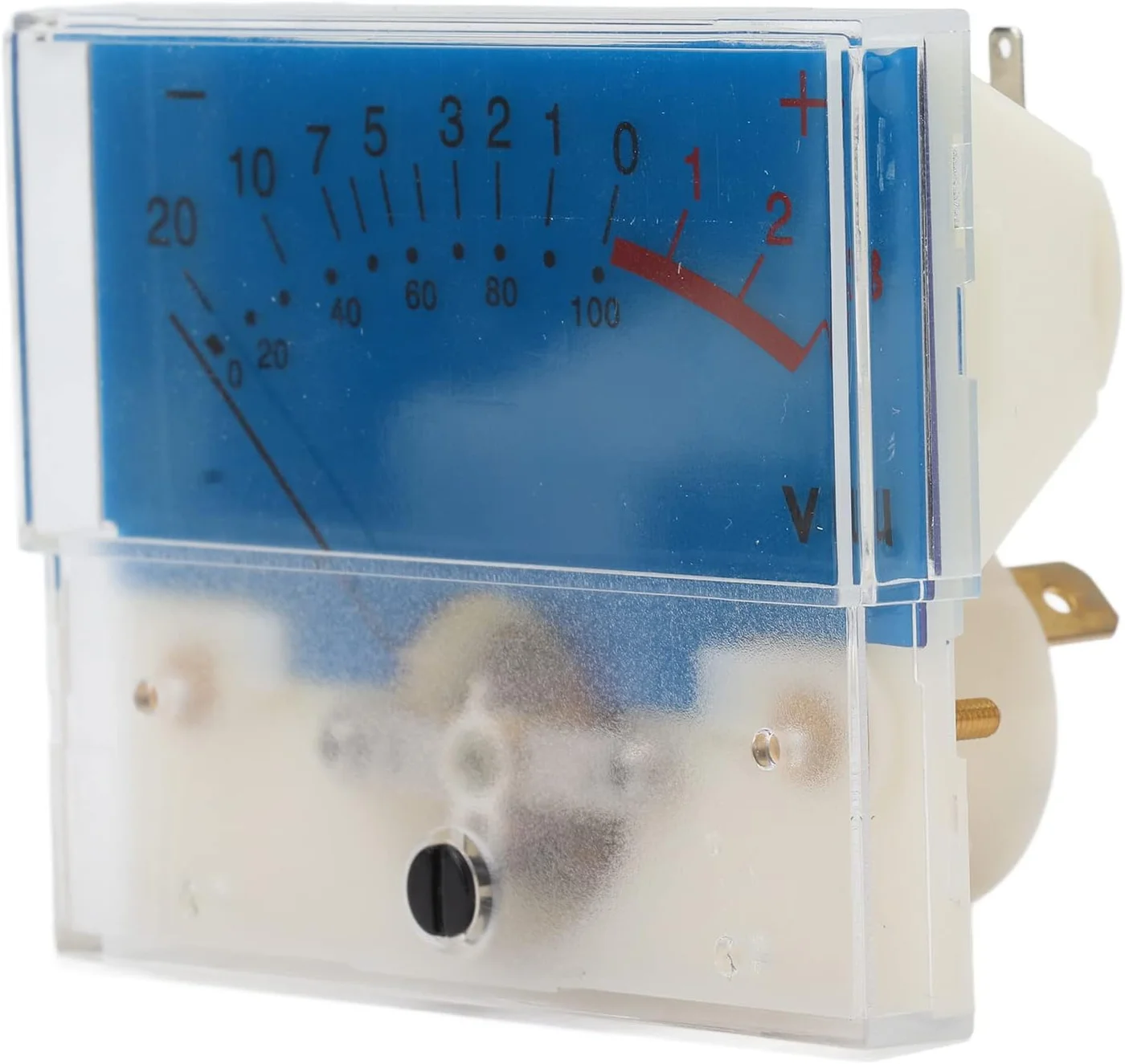 Audio VU Meter Header 12V High Accuracy Sound Level Tester with LED Backlight (Blue, 500UA 650 ¦¸) for Home and Car Audio Systems bt59u