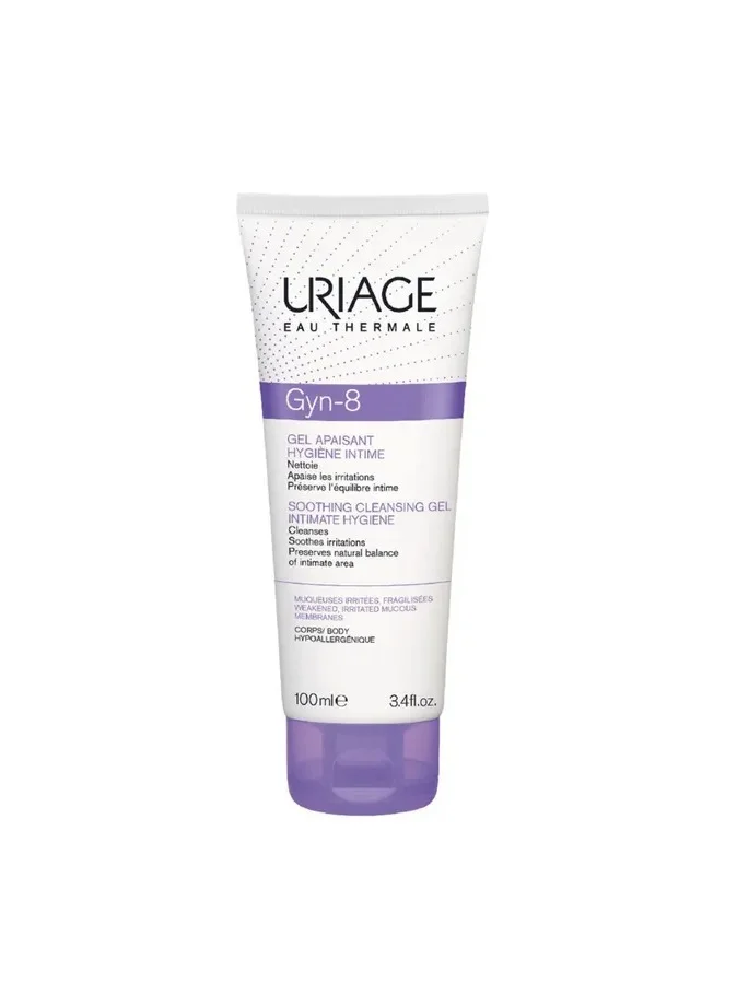 Uriage Gyn-8 Intimate Hygiene Soothing Cleansing Gel Premium Gentle Care for Sensitive Areas (100 mL) 17zac