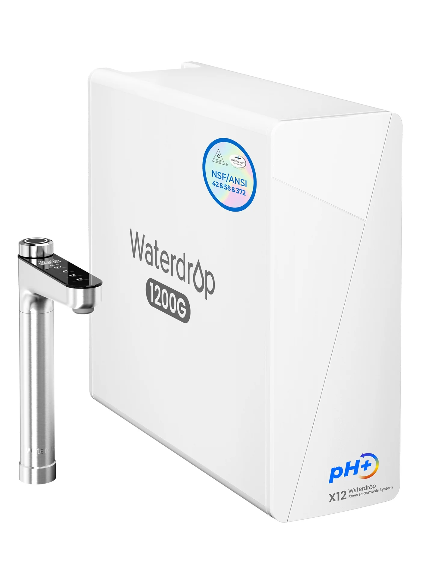 Premium Under-Sink Reverse Osmosis Water Filtration System 11-Stage Alkaline Mineral pH+ (1200 GPD) 4nhm0