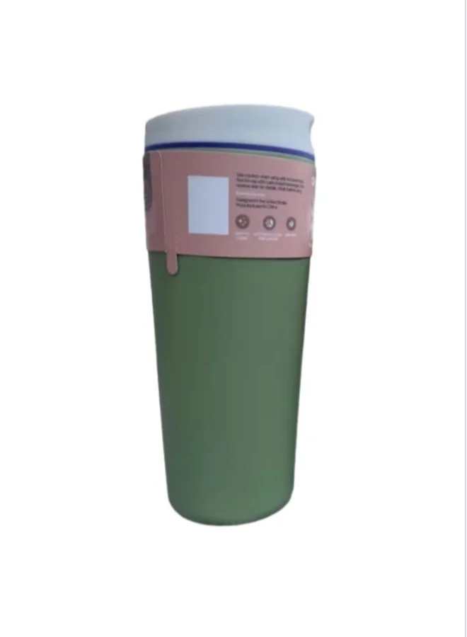 Premium Insulated Stainless Steel Travel Coffee Mug with Leak-Proof Slider Lid (350 mL) cvgor