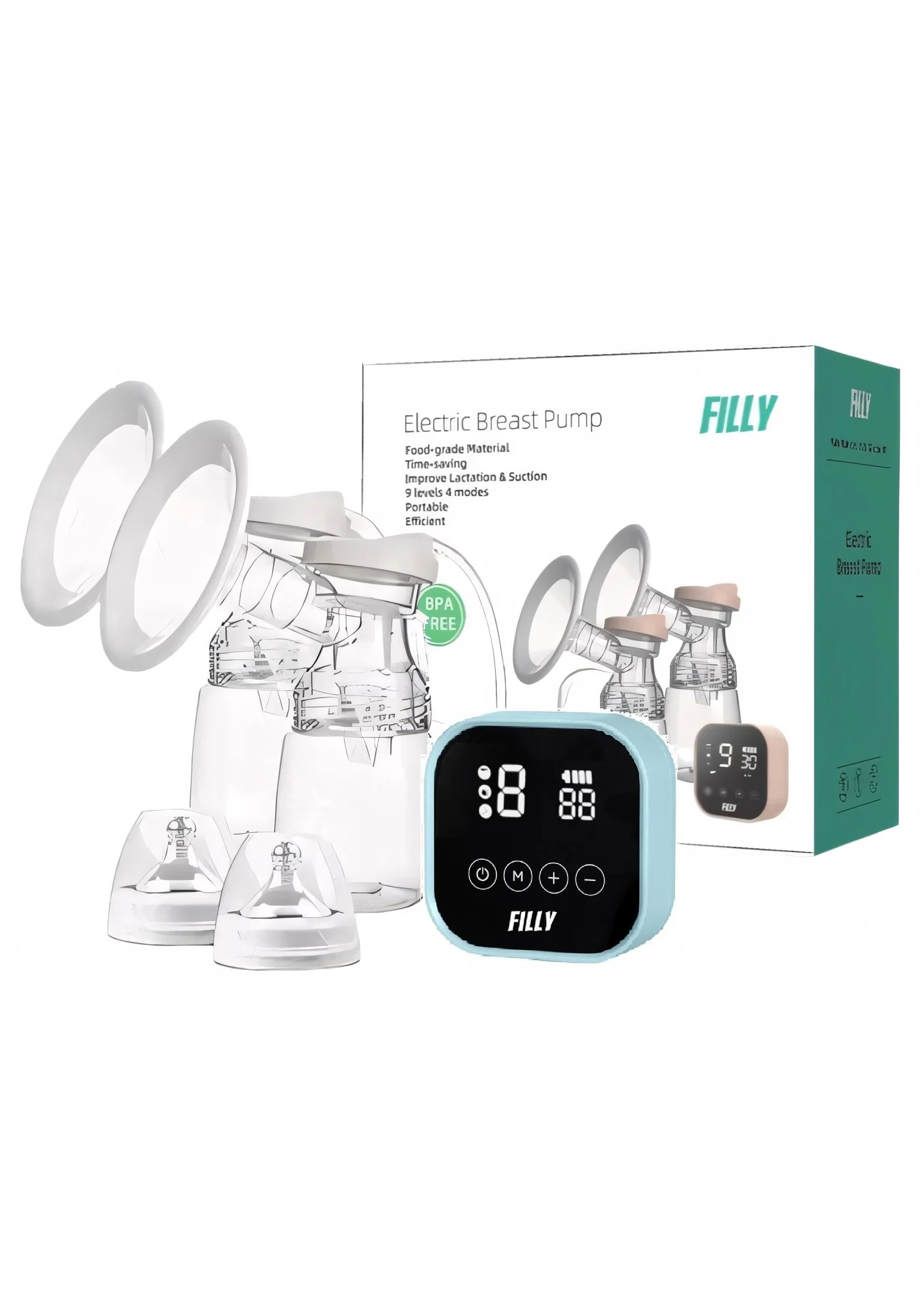 Filly Wearable Electric Double Breast Pump Hands-Free Automatic Nursing Device (1 Pack) zkm4r