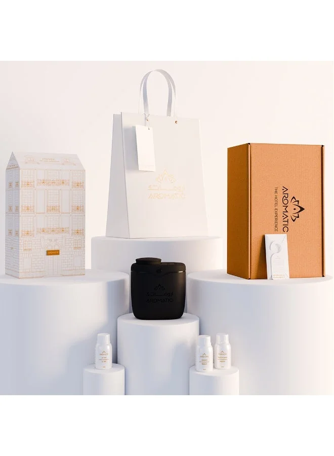 Aromatic Hotel Experience Premium Reed Diffuser Set (Black, 100 mL) bws2b