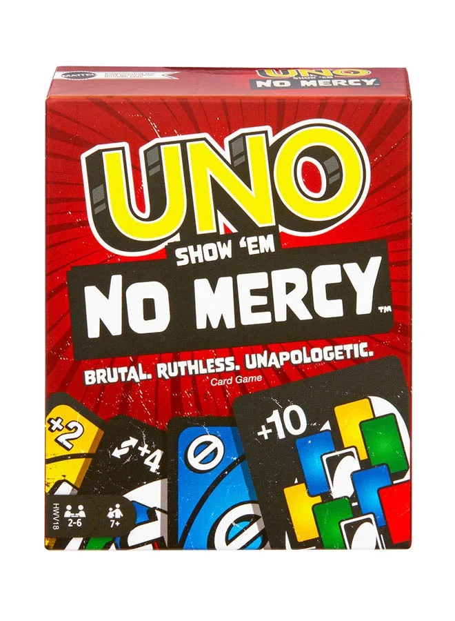 Premium Card Game Strategy Set - Show 'em No Mercy Edition with Stacking and Swapping Rules for Kids and Adults (1 Deck) 77kka
