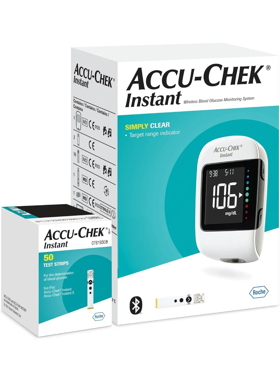 Blood Glucose Monitoring System with 50 Test Strips (Premium Diagnostic Kit) okwv6