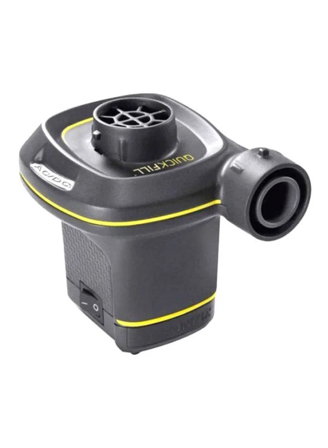 Premium Electric Air Pump Dual Power AC and DC for Inflatables (Black, 1 Unit) q326t