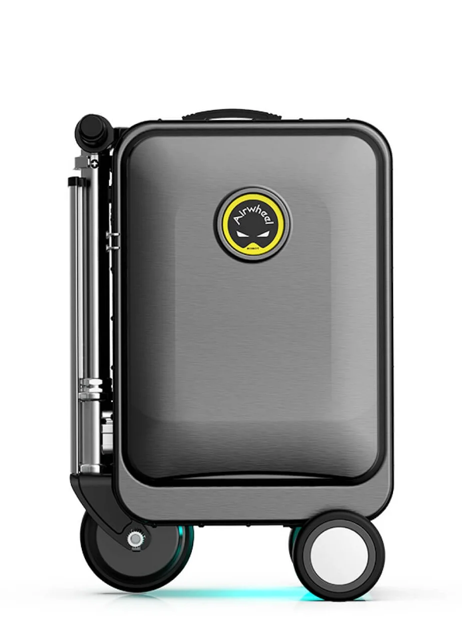 Premium Motorized Electric Ride-On Suitcase with Removable Battery (Black, 20L) yphph