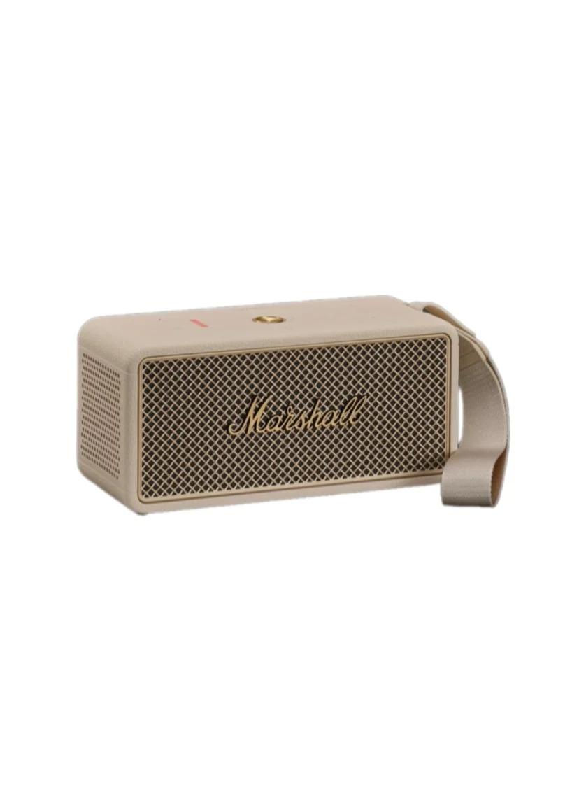 Premium Portable Wireless Bluetooth Speaker 360 Degree Stereophonic Sound IP67 Waterproof (Cream) 4e8dq