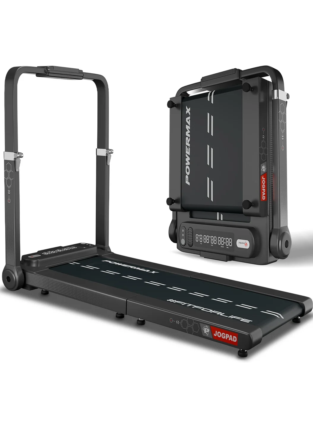 Premium Motorized Foldable Treadmill for Home Fitness with Remote Control and Bluetooth Speaker (120kg Capacity, 12kmph Speed, 1080x400mm Deck) lagtr