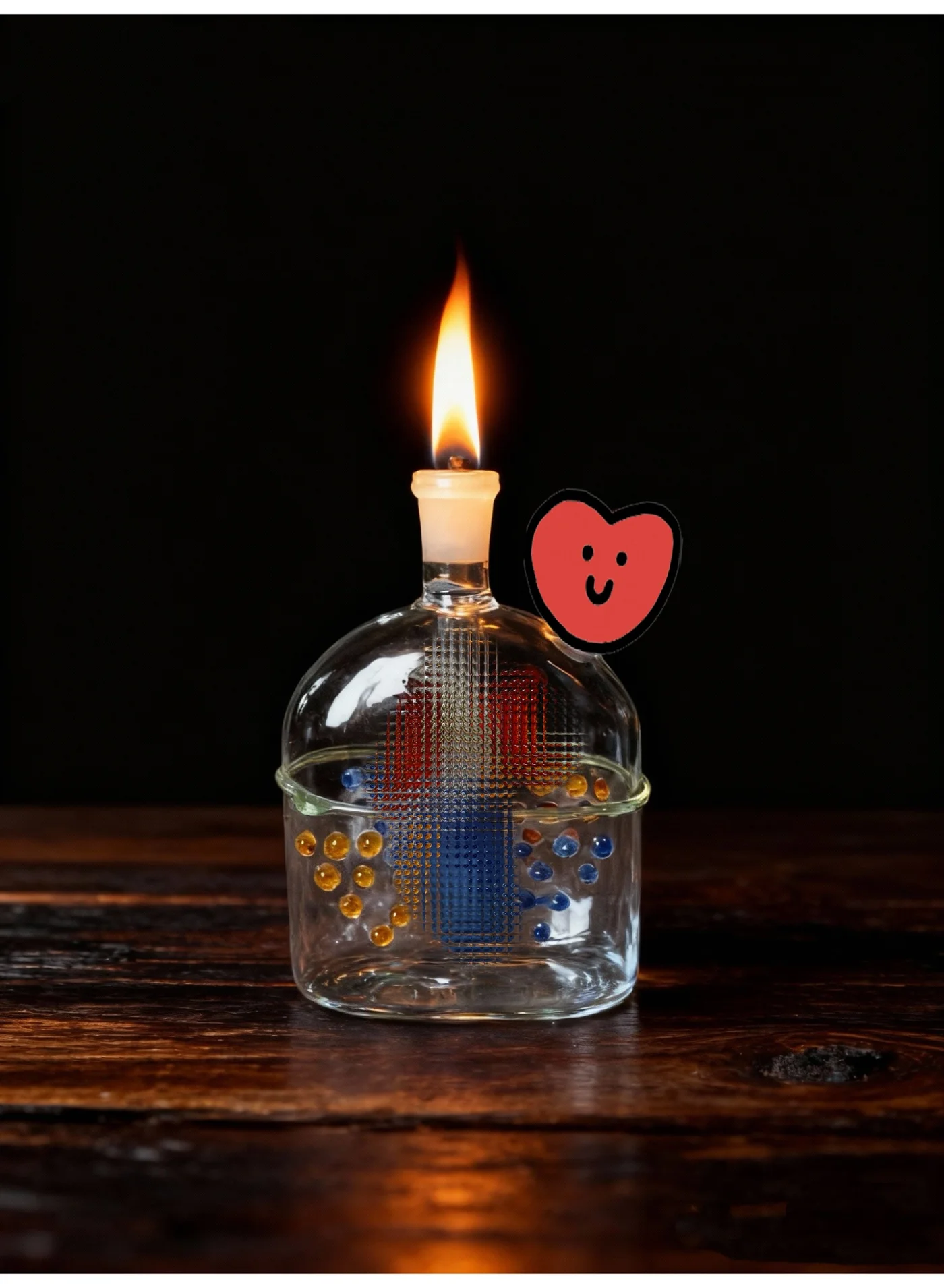 Angmei Heat Resistant Borosilicate Glass Oil Lamp Decorative Lighting (Clear, 250 mL) yxrvk