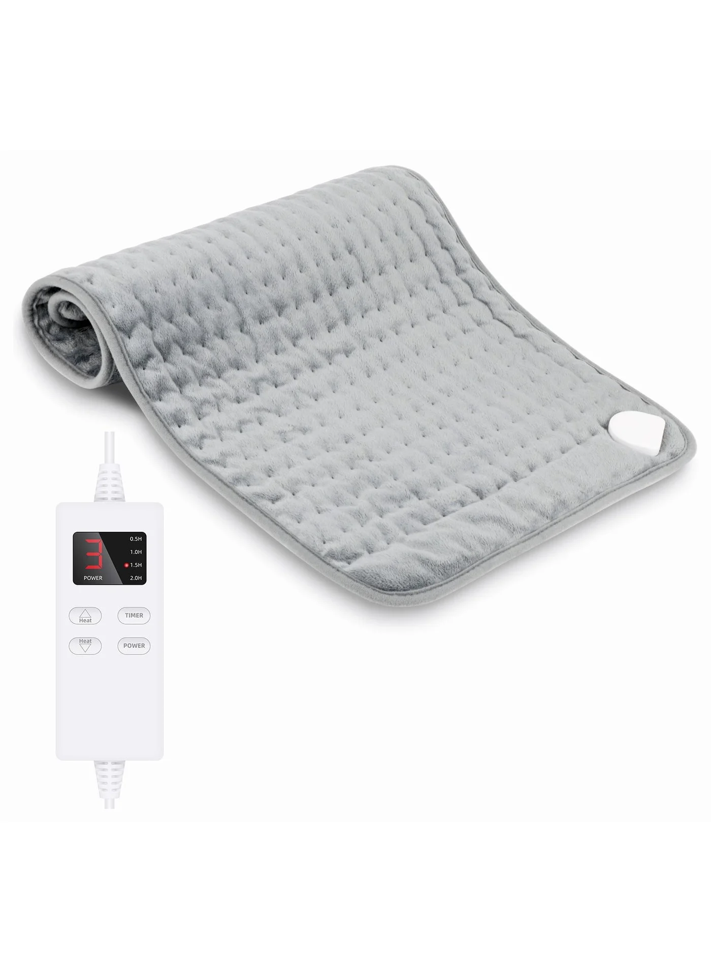 Faylor Electric Heating Pad for Back Neck and Shoulder Comfort Premium Soft Fabric (40.4 x 73.9 cm) 7734m