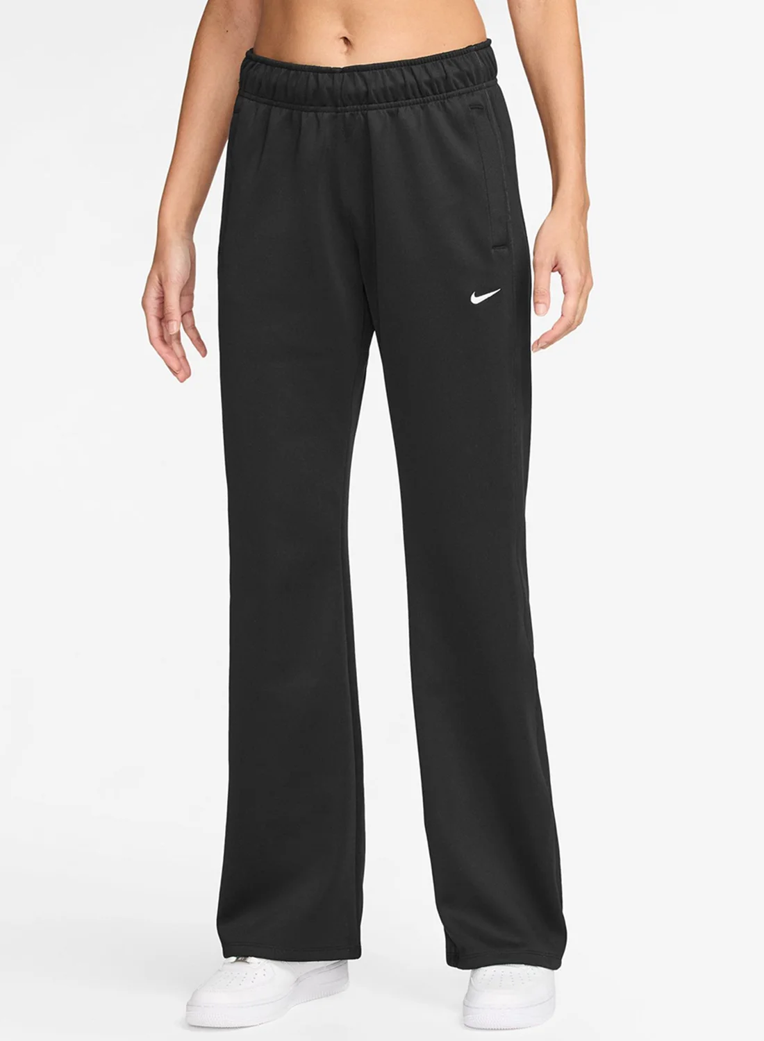Athletic Women Mid-Rise Knit Pants Premium Performance Athletic Wear (Black, Medium) aw5ow