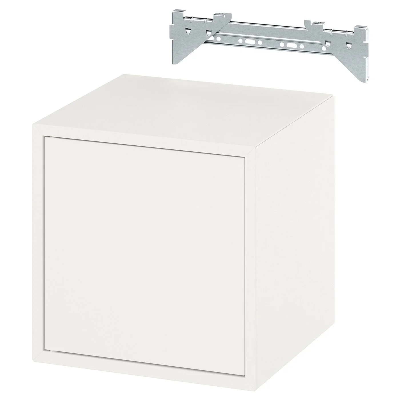 Premium Wall-Mounted Cube Storage Cabinet with Door (White, 35x35x35 cm) lep2c