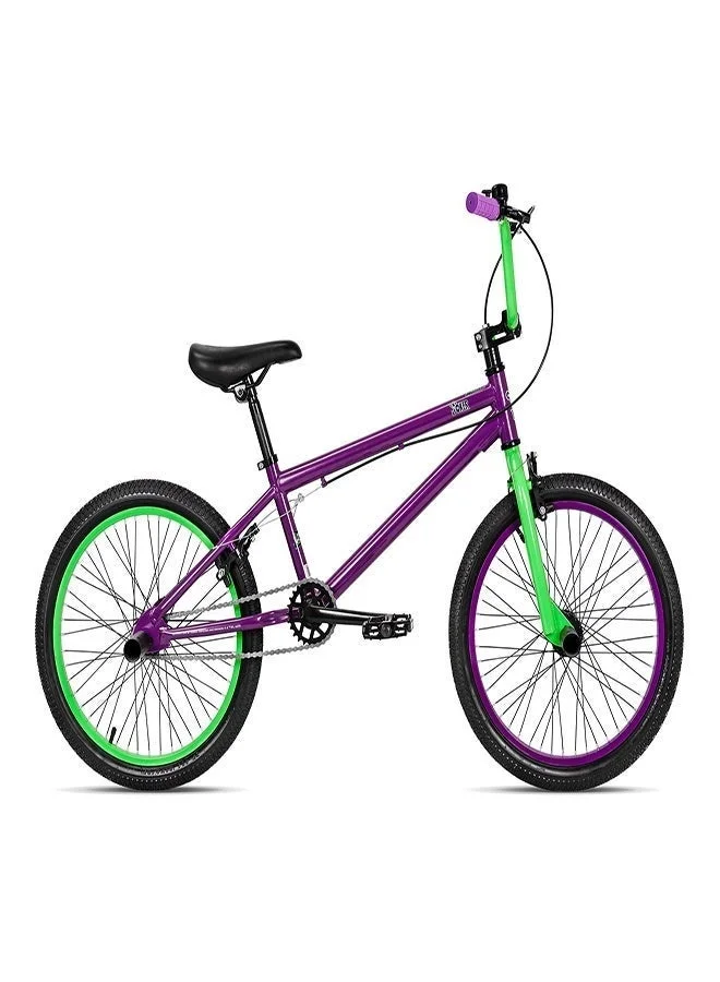 Spartan Joker BMX Bike 20-Inch Wheel Single Speed Adjustable Seat (Purple, 20-Inch) fskf9
