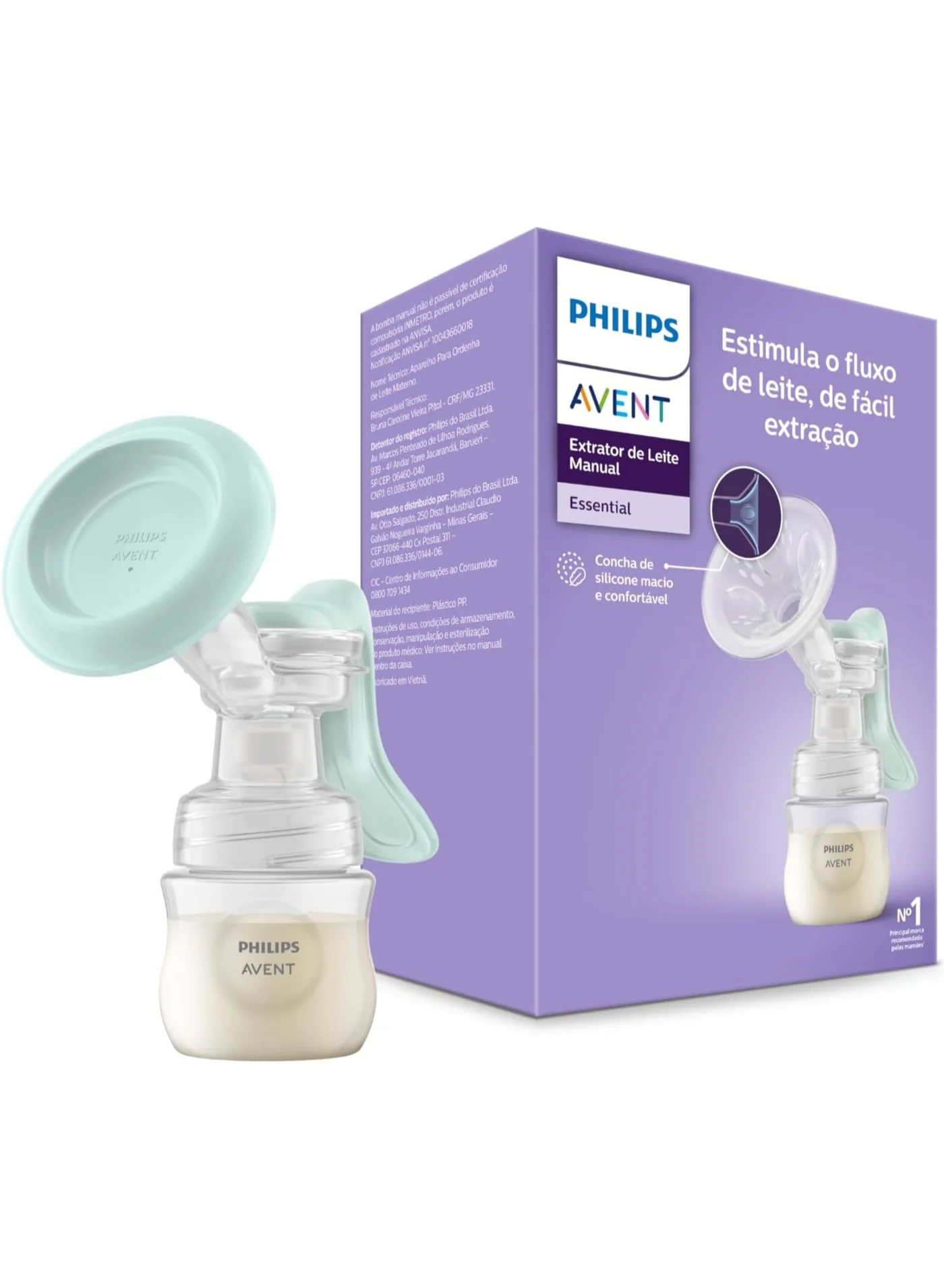 Premium Manual Breast Pump with Soft Silicone Massage Cushion (BPA Free, 1 Piece) wrcfc
