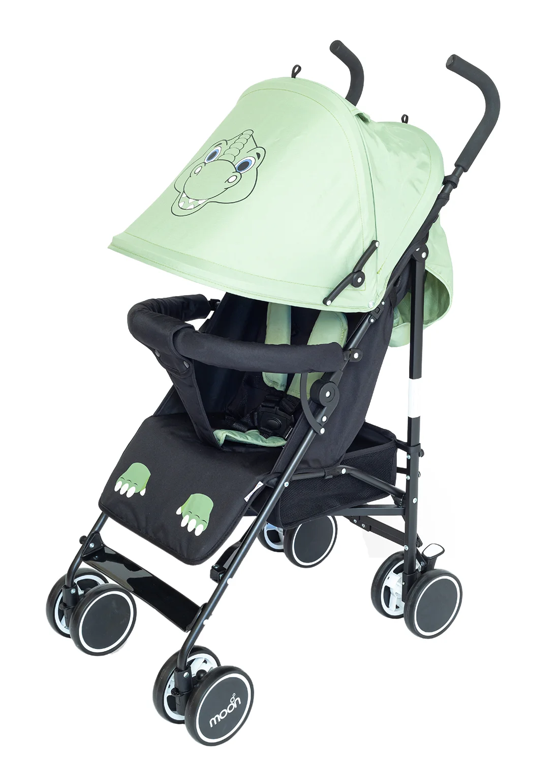 Moon Safari Animal-Themed Umbrella Stroller (Dino Design, Lightweight Foldable Travel Stroller, 15kg Capacity) ltfx5