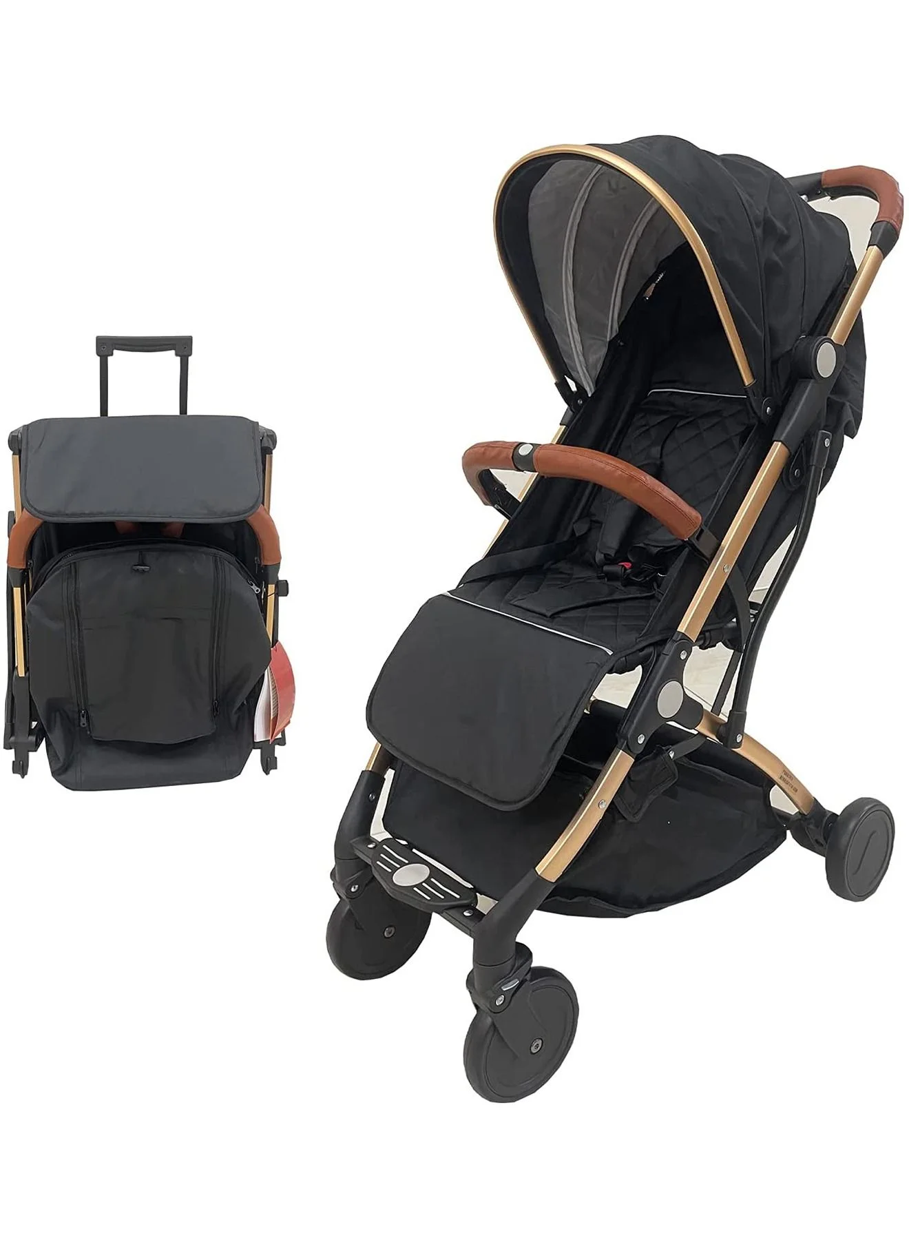GT-Wheel Portable Baby Stroller Travel Pram Lightweight Foldable Design For Infants And Toddlers (6 Months to 3 Years) t98kd