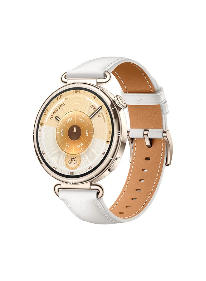 Premium Smart Watch 41mm Fitness Tracker with Health Monitor and 100+ Sports Modes (White, 41 mm) 8y3sl