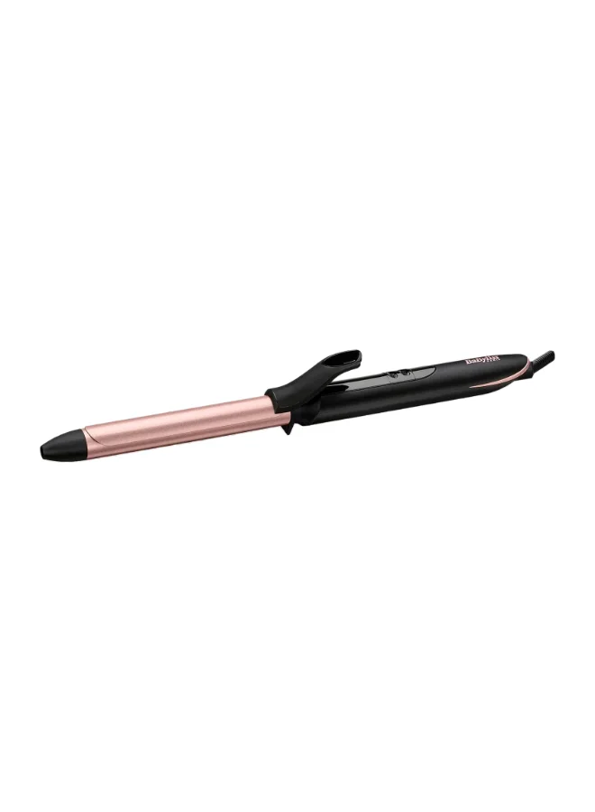 Premium Hair Curling Iron 19mm Ceramic Barrel with 6 Heat Settings (Black/Pink, 19mm) eq0dm