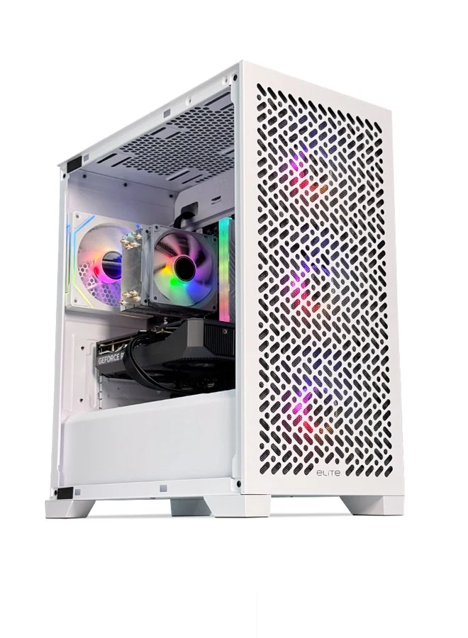 Game Sekret Gaming Desktop PC (Intel Core i5-12400F, 16GB RAM, 1TB NVMe SSD, 8GB GPU, Windows 11 Pro) Premium Performance System 498qe
