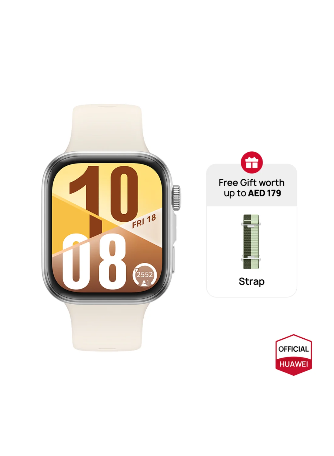 Smart FIT4 Fitness Smartwatch 1.82-inch AMOLED Display Heart Rate & Sleep Tracker (White, 4.6 cm) n9jdt