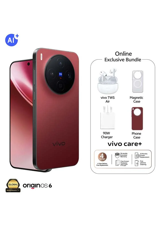 Premium 5G Smartphone 16GB RAM 512GB Storage Summit Red (Dual SIM, 6.3-inch Screen, 6040mAh Battery, Middle East Version) 4lvu2