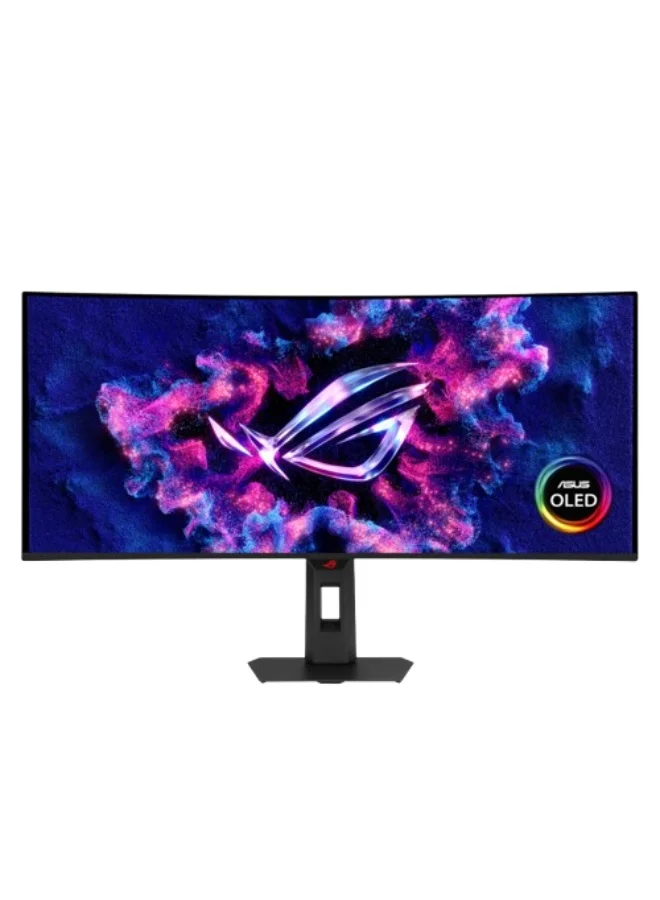 Premium Curved OLED Gaming Monitor 34-inch Ultra-Wide High-Refresh Rate Display (Black) m837l