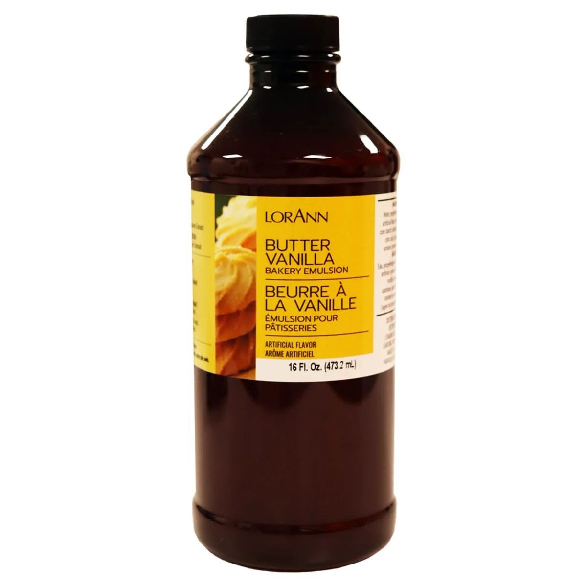 LorAnn Oils Butter Vanilla Bakery Emulsion Premium Flavoring for Cakes and Cookies (473 mL) o1i5p