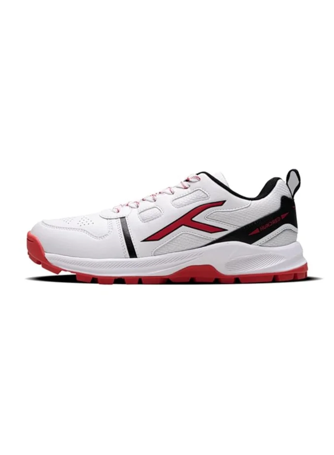 HUNDRED HyperTurf Cricket Shoes Premium Vegan Leather with TerraSpike Rubber Studs for Stability (Unisex, Adult) 8piqg