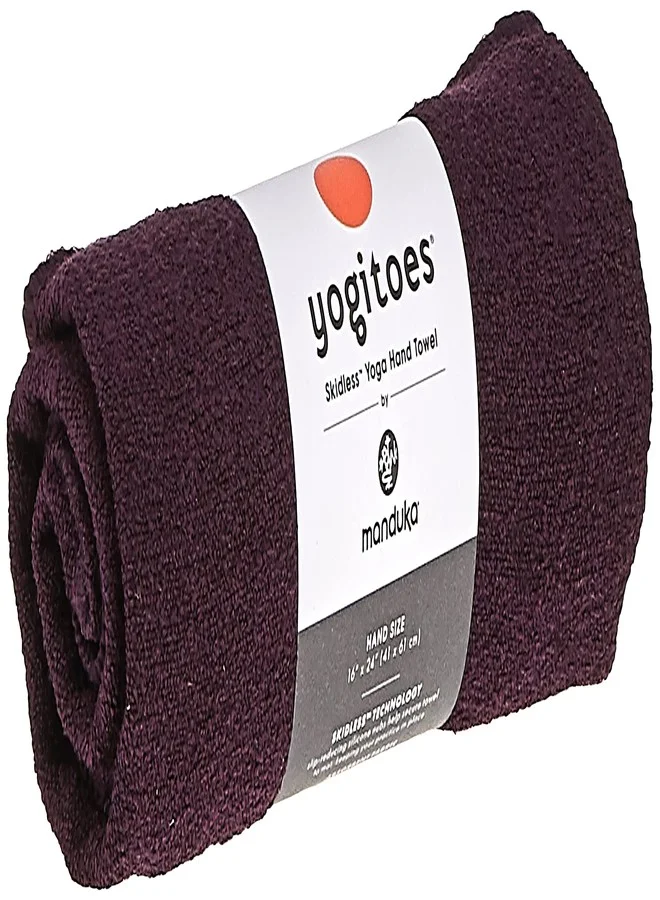 Premium Yoga Hand Towel Moisture Activated Grip with Silicone Nubs for Hot Yoga and Pilates (Indulge, 41 cm x 61 cm) 63y1x