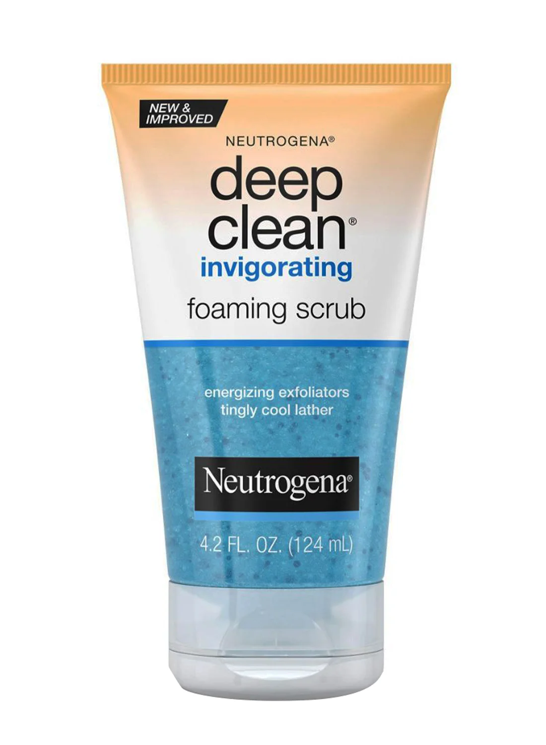 Premium Invigorating Foaming Face Scrub Deep Pore Cleansing Exfoliator for All Skin Types (124 mL) 1midl