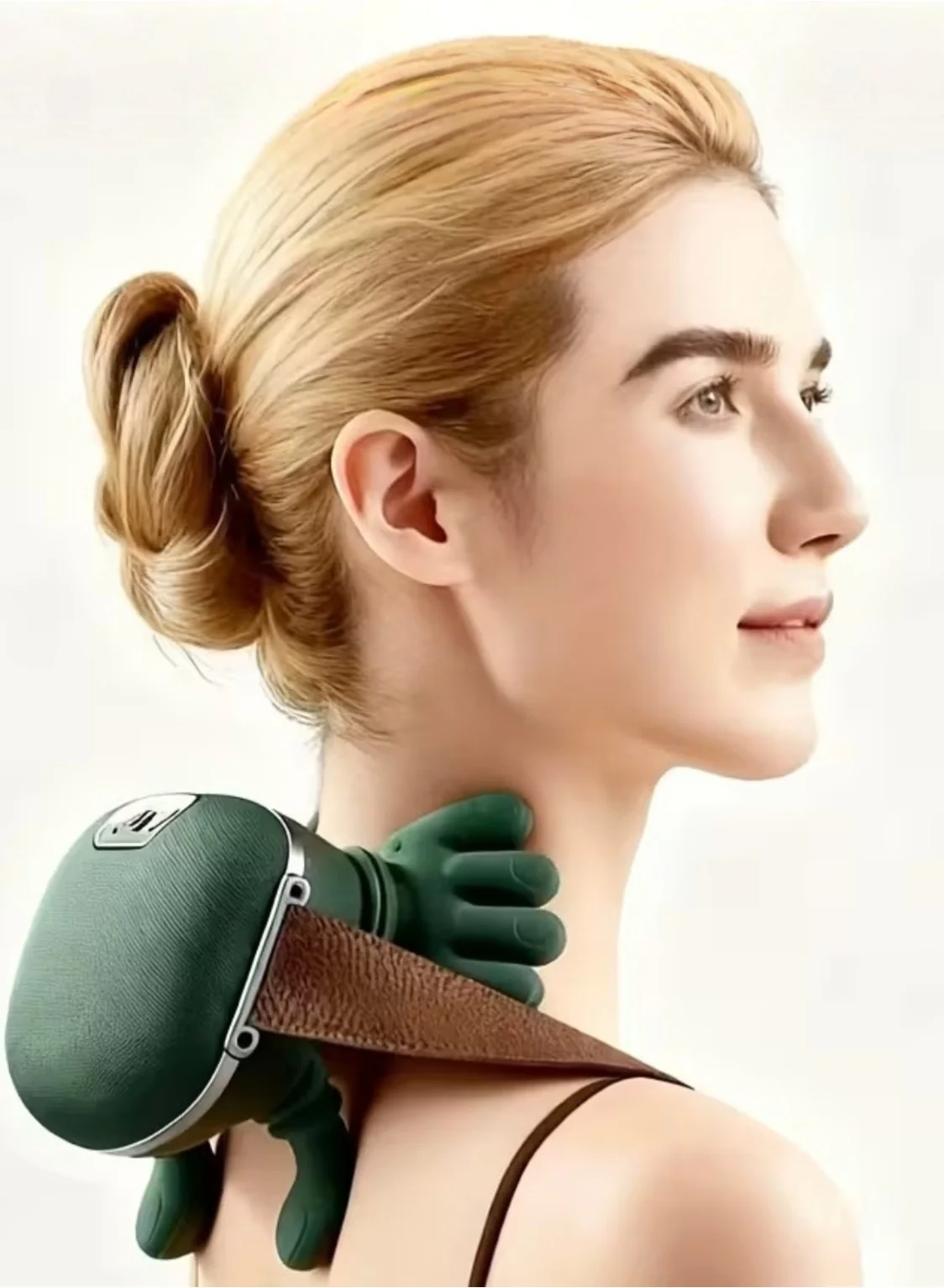 LIMOS Deep Tissue Neck and Back Massager with Soothing Heat Function (Ergonomic Design, Portable) 61sr3