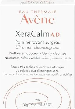 Avene XeraCalm AD Ultra-Rich Cleansing Bar for Dry and Itchy Skin (100g) h3f6q